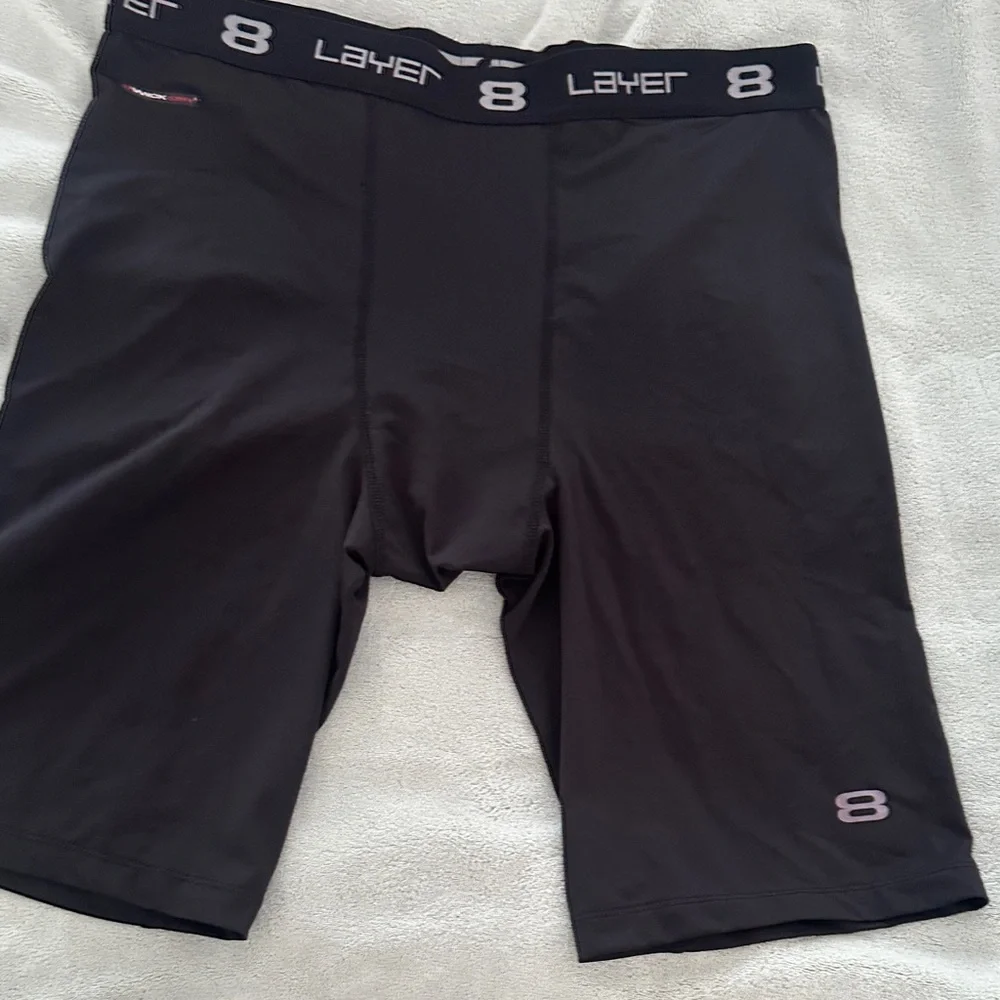 Layer 8 Men's Dark Boxer Briefs with Logo Band Size XL